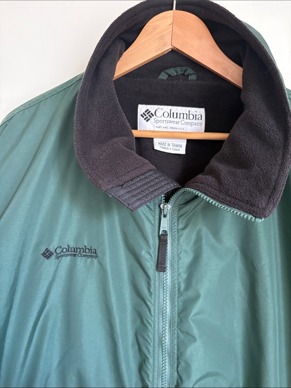 Vintage Columbia Sportswear Company Bomber Jacket Men’s Large Green